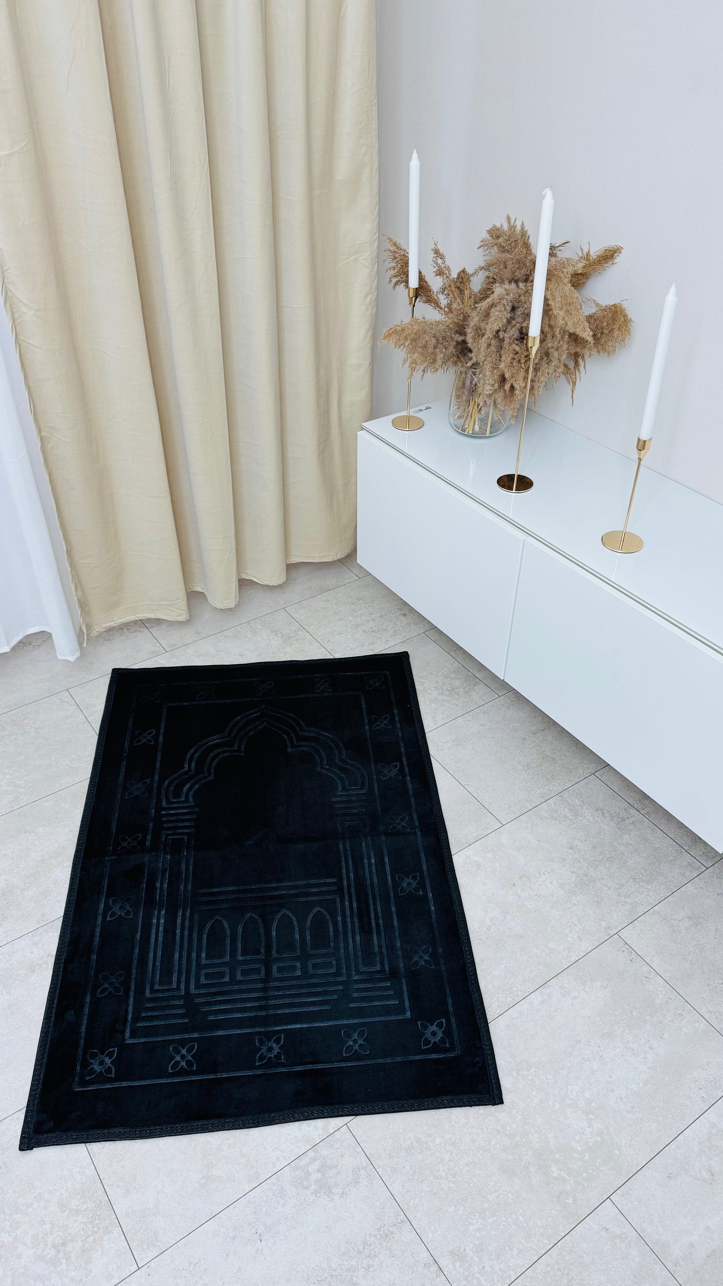 Gebetsteppich Schwarz