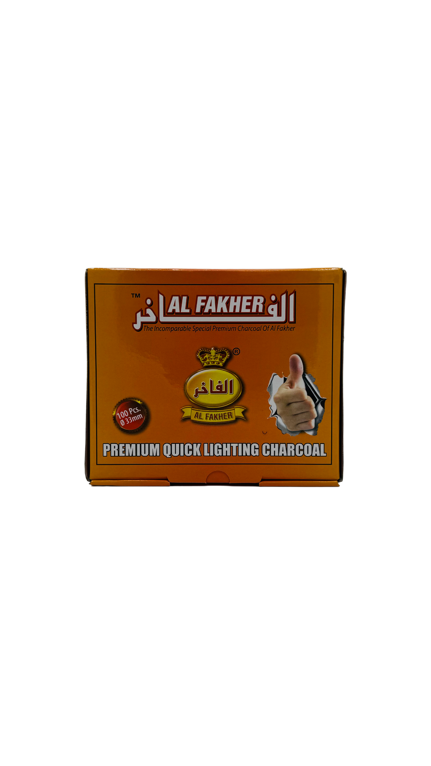 Al Fakher Selbstzündende Kohle – 100 Stück (Für Weihrauch)
