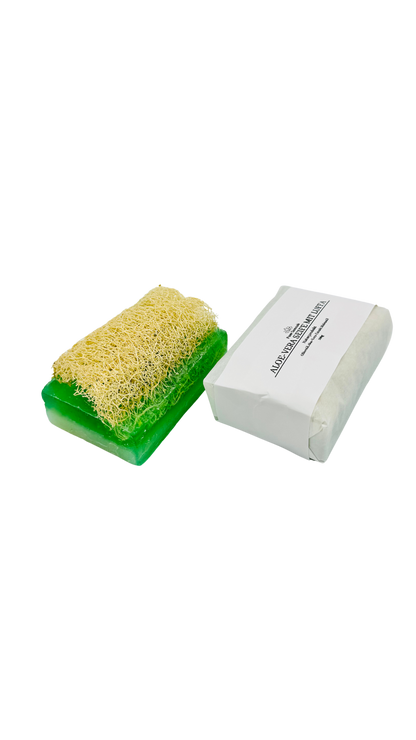 Aloe-Vera Seife mit Luffa – Naturseife 100g
