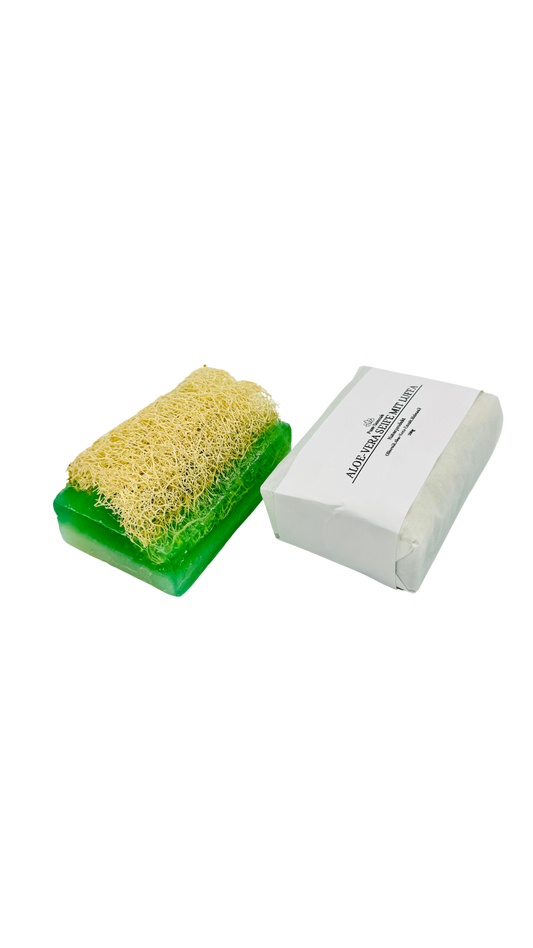 Aloe-Vera Seife mit Luffa – Naturseife 100g