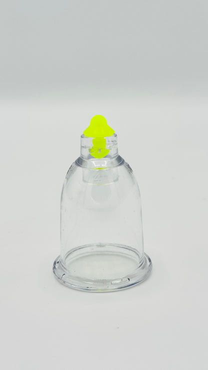 Schröpfglas 4 cm mit Silikonventil – 10er Packung