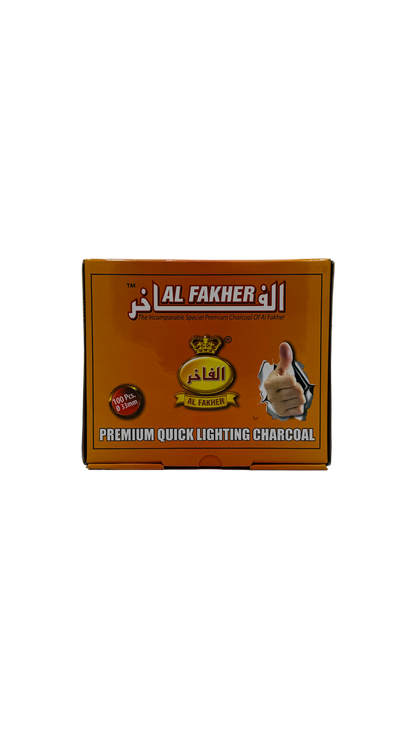 Al Fakher Selbstzündende Kohle – 100 Stück (Für Weihrauch)